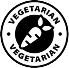 Vegetarian-friendly capsule badge