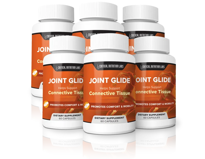 Six-bottle best-value package of Joint Glide capsules with free shipping